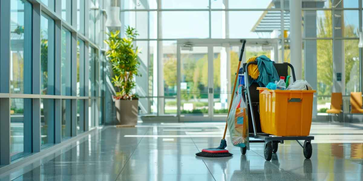 Commercial premises cleaning lobby Newcastle